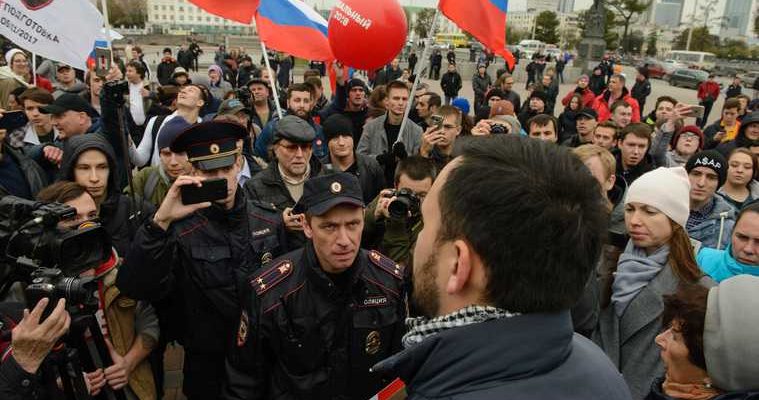 полиция митинги сторонников Навального Свердловская область Александр Мешков Евгений Ройзман