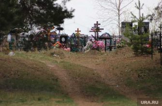 вандал на кладбище Курган