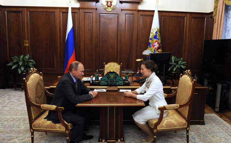 Анна Кузнецова назначена Уполномоченным при Президенте по правам ребёнка.Москва, Кремль